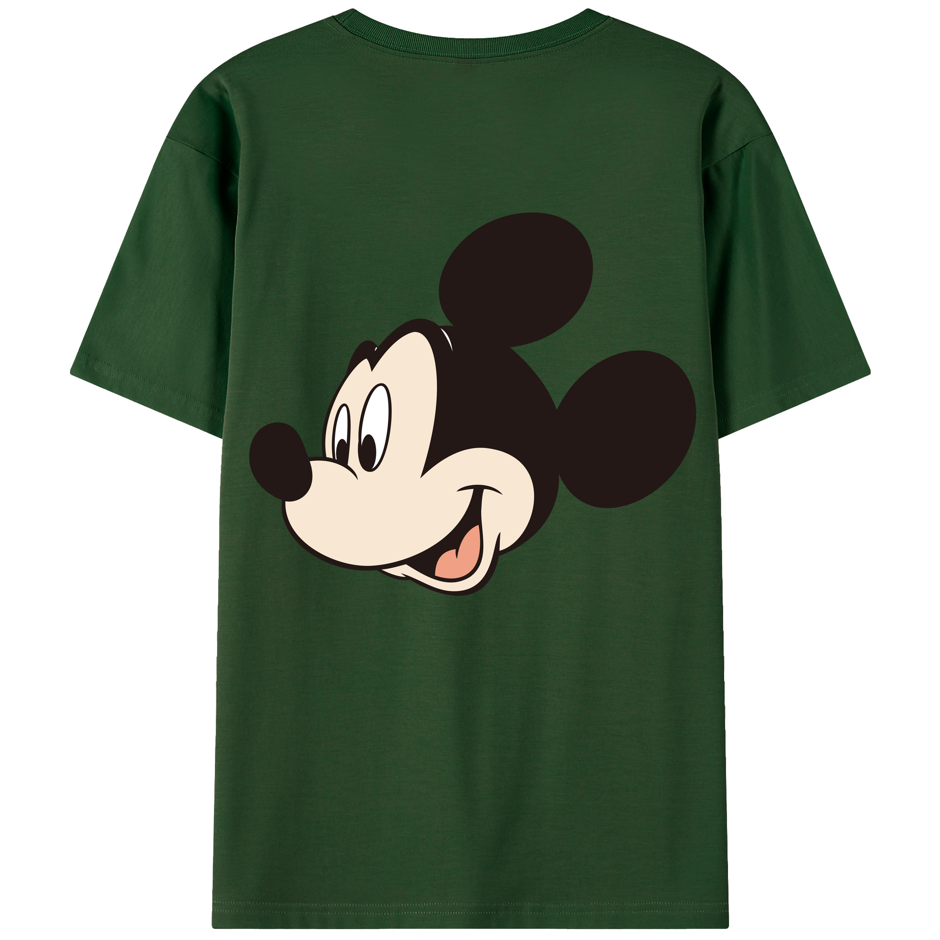 （画像用） ミッキーマウス Mickey Mouse 綿100％半袖Tシャツ（背面プリント）